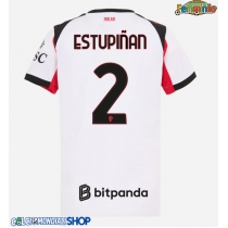 Maglie da calcio AC Milan Pervis Estupinan #2 Seconda Maglia Femminile 2025-26 Manica Corta